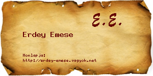 Erdey Emese névjegykártya